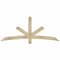 Ekena Millwork Alberta Rough Sawn Timber Gable Bracket, Douglas Fir, 72"W x 30"H x 4"D x 4"F, 10/12 Pitch GBW072X30X0404ALB00RDF - alternate 1